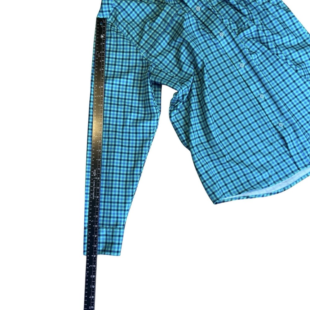 Field & Stream Fishing Shirt Mens XL Green/Blue Vented Button Up Shirt - Picture 6 of 9